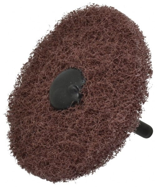 STANDARD ABRASIVES 3 Diam, Medium Mounted Scrubber Buffing Wheel