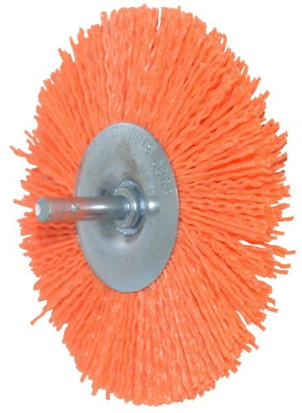 DICO 4 OD, 1/4 Shank Diam, Crimped Nylon Wheel Brush
