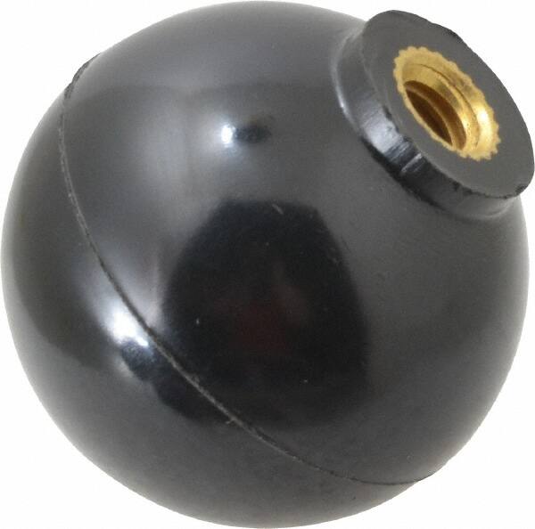 GIBRALTAR 1/420 Thread, 11/4 Diam, 11/4 High, Female Insert Ball Knob