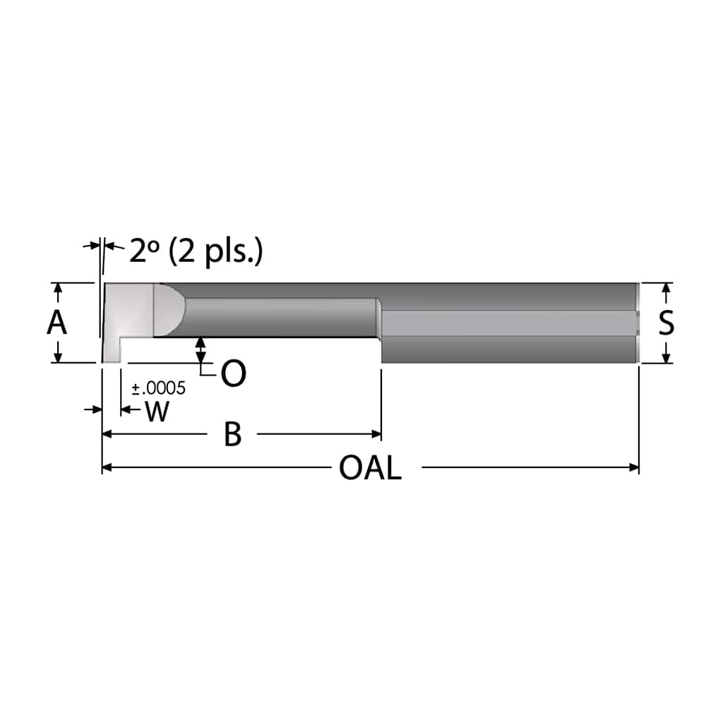 SCIENTIFIC CUTTING TOOLS 0.0175 Groove Width, 0.187 Min Hole Diam, 1/2 Max Hole Depth, Retaining Ring Grooving Tool