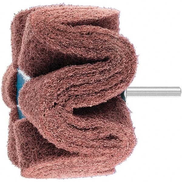 PFERD 4 Diam x 2 Face Width, Aluminum Oxide Nonwoven Mounted Flap Wheel