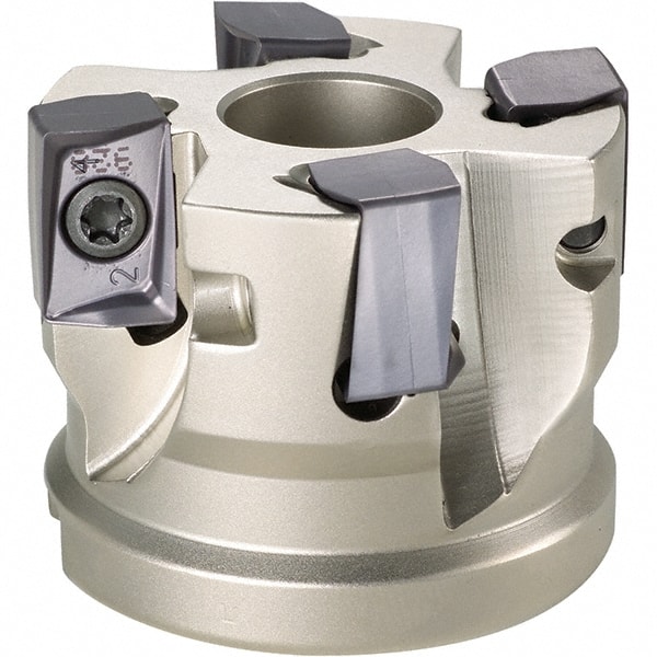 ISCAR 21/2 Cut Diam, 1 Arbor Hole Diam, 0.642 Max Depth, Indexable SquareShoulder Face Mill