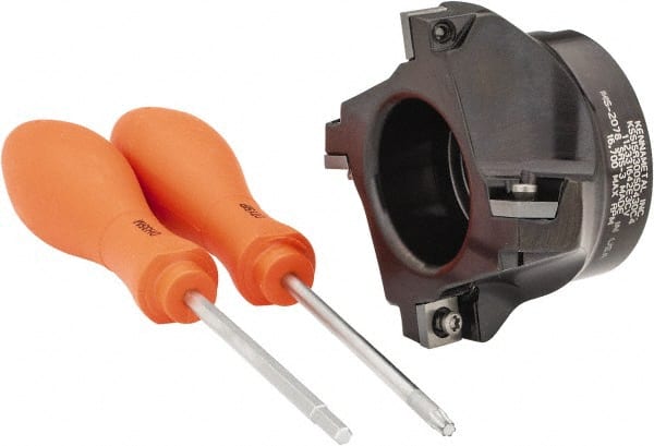 KENNAMETAL 3 Cut Diam, 1 Arbor Hole Diam, 0.361 Max Depth, Indexable SquareShoulder Face Mill