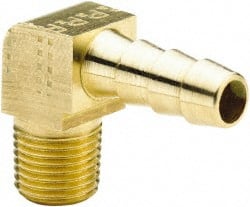 PARKER 3/8 NPTF Thread Hose Barb x Male NPT 90&deg; Elbow