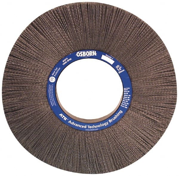 OSBORN 10 OD, 2 Arbor Hole, Crimped Nylon Wheel Brush