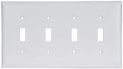 Pass & Seymour SEYMOUR 4 Gang, 41/2 Inch Long x 83/8 Inch Wide, Standard Switch Plate