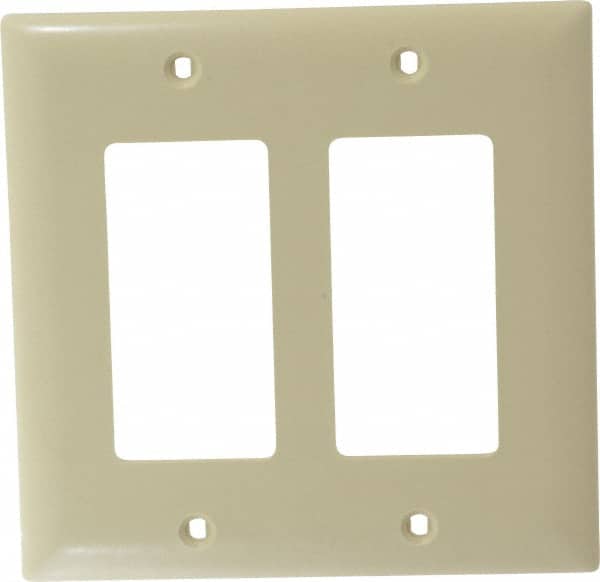 Pass & Seymour SEYMOUR 2 Gang, 43/4 Inch Long x 411/16 Inch Wide, Standard Switch Plate