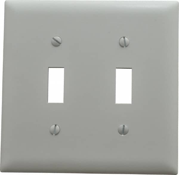 Pass & Seymour SEYMOUR 2 Gang, 43/4 Inch Long x 411/16 Inch Wide, Standard Switch Plate