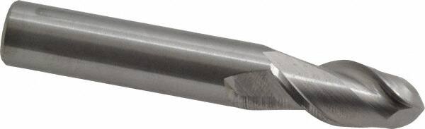 ACCUPRO 12mm Diam, 25mm LOC, 2 Flute Solid Carbide Ball End Mill