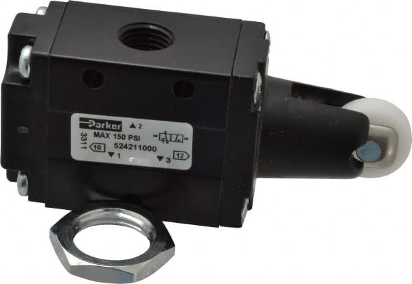 PARKER 0.83 CV Rate, 1/4 NPT Inlet HD Mechanical Oper Valve