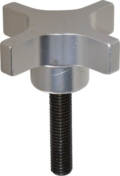 GIBRALTAR 63.5mm Head Diam, 4 Point Lobed Knob