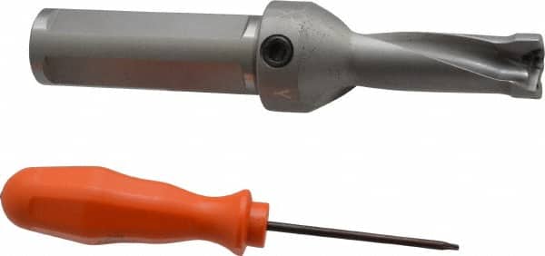 KENNAMETAL 2.11 Max Drill Depth, 2.5xD, 21.4mm Diam, Indexable Insert Drill