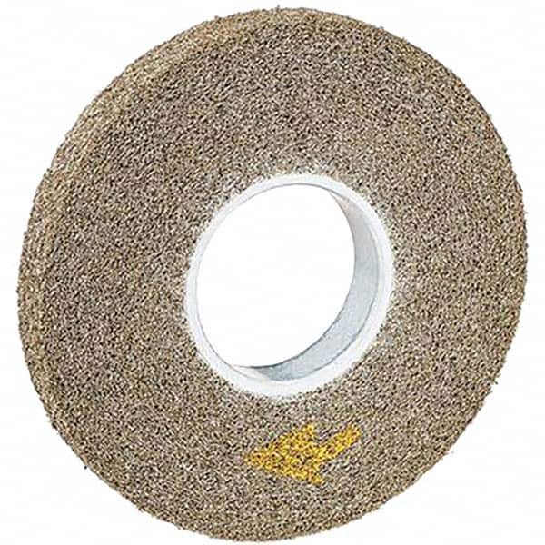3M MMM 6 Diam, 1 Face Width, 1 Center Hole, Medium Grade, Aluminum Oxide Deburring Wheel