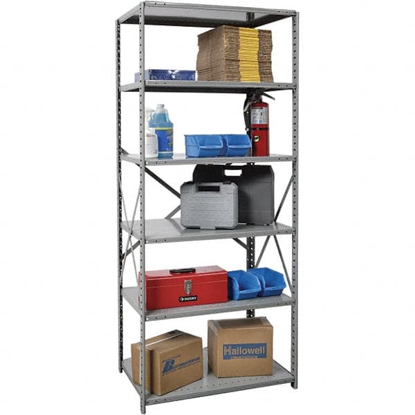 HALLOWELL 6 Shelf Starter Unit Box Edge Open Steel Shelving