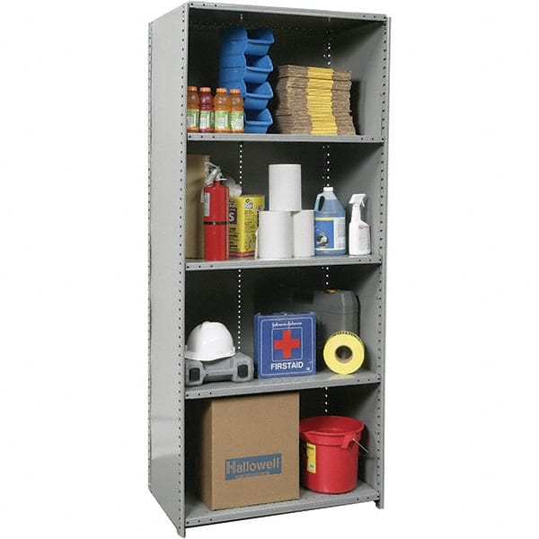 HALLOWELL 5 Shelf, 800 Lb. Capacity, Closed Shelving Starter Unit