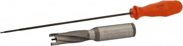 KENNAMETAL 15.88 to 16.38mm, 3xD, 47.63mm Max Depth, 3/4 Shank Diam, 2.47 Flute, 4.63 OAL, ReplaceableTip Drill