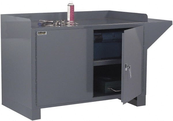 DURHAM No Drawers, 1 Shelf Industrial Workstation