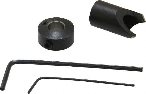VERNON 3/8 Cutter Diam, #1 Drill Combatibility, 1/4 Collar Thickness, Adjustable Depth Drill Countersink