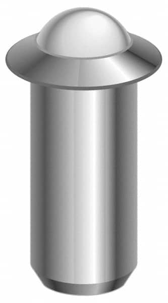 VLIER 0.0471 Body Length x 1/4 Body Diam, 1.5 Lb Init to 3.5 Lb Final End Force, Steel Press Fit Ball Plunger