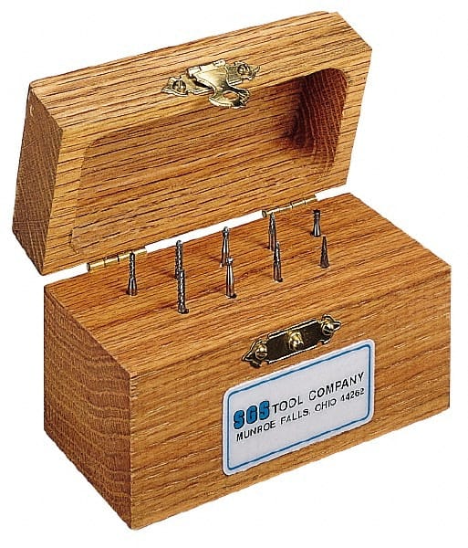 SGS PRO 9 Piece, 3/32 Shank Burr Set