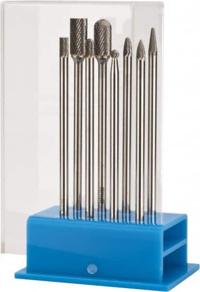 SGS PRO 8 Piece, 1/4 Shank Burr Set