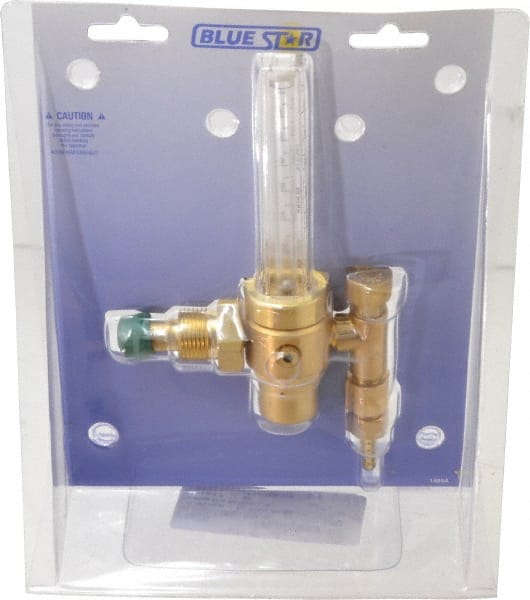 70 CFH, 580 CGA Inlet, Teflon Seat, Built In Relief Valve, 4,000 Max psi, Argon/CO2 Flowmeter Regula