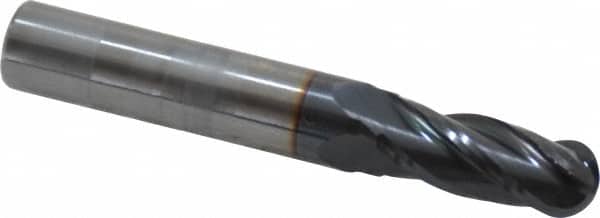 OSG 11/32 Diam, 7/8 LOC, 4 Flute Solid Carbide Ball End Mill