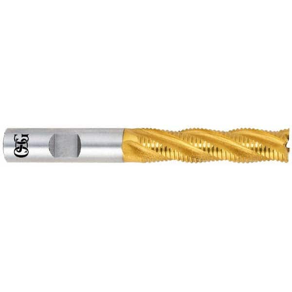 OSG 1/2 Diam, Coarse Pitch, 2 LOC, 4 Flute Cobalt Roughing Square End Mill