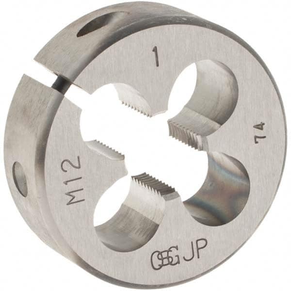 OSG M12x1.00 Metric Fine High Speed Steel Round Adjustable Die