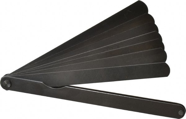 PEC TOOLS 9 Piece, 0.0015 to 0.015 Thick, Parallel Feeler Gage Set