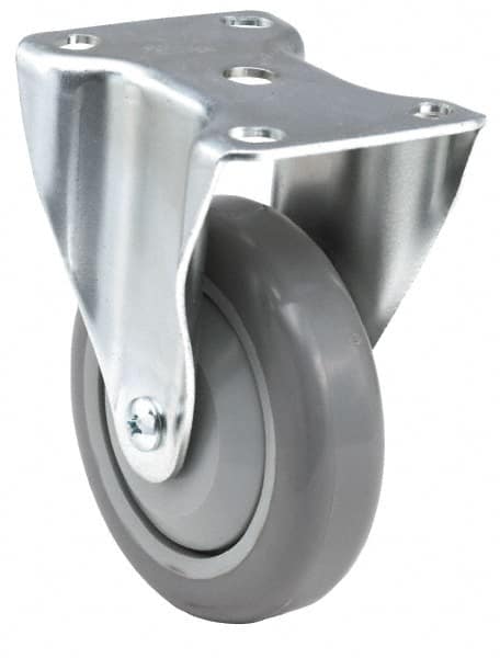 E.R. WAGNER 5 Diam x 11/4 Wide x 65/16 OAH Top Plate Mount Rigid Caster