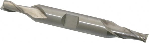 MSC INDUSTRIAL 15/64, 1/2 LOC, 3/8 Shank Diam, 31/8 OAL, 2 Flute, High Speed Steel Square End Mill