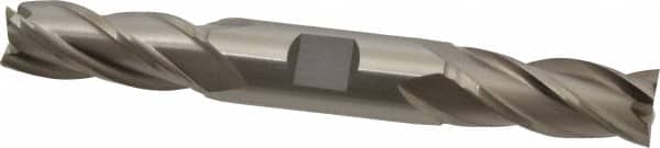 MSC INDUSTRIAL 11/16, 15/8 LOC, 3/4 Shank Diam, 55/8 OAL, 4 Flute, High Speed Steel Square End Mill