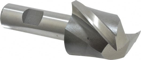 MSC INDUSTRIAL 13/4, 15/8 LOC, 3/4 Shank Diam, 37/8 OAL, 2 Flute, High Speed Steel Square End Mill
