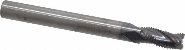 ROBBJACK 1/4 Diam, Fine Pitch, 1/2 LOC, 3 Flute Solid Carbide Roughing Square End Mill