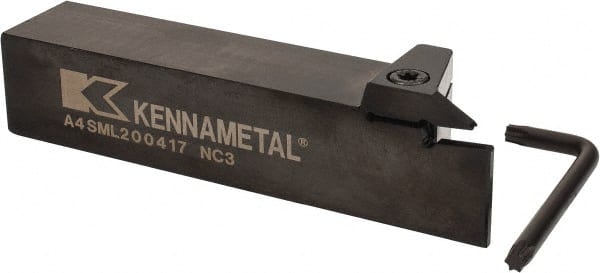 KENNAMETAL 17mm Max Depth, 4mm Min Width, External Left Hand Indexable Grooving/Cutoff Toolholder