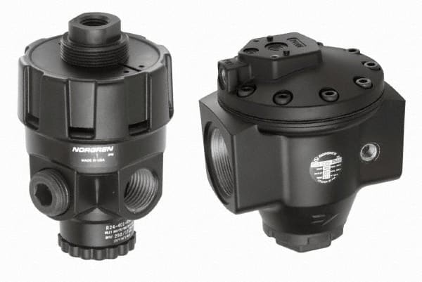 NORGREN 1/4 NPT Port, Zinc HiFlow Pilot Operated Regulator