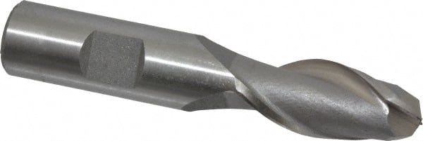 MSC INDUSTRIAL 5/8 Diam, 13/8 LOC, 2 Flute High Speed Steel Ball End Mill