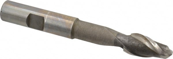 MSC INDUSTRIAL 1/2 Diam, 1 LOC, 2 Flute High Speed Steel Ball End Mill
