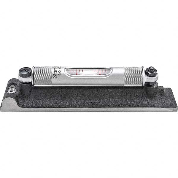 STARRETT 6 Long, 0.0050 Graduation Sensitivity per 10, 2 Vials, Machinists Level