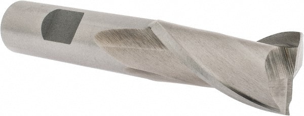 MSC INDUSTRIAL 20mm, 11/2 LOC, 5/8 Shank Diam, 33/4 OAL, 2 Flute, Cobalt Square End Mill