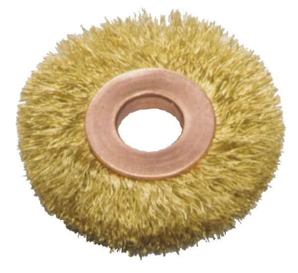 MSC 21/2 OD, 1/2 Arbor Hole, Crimped Brass Wheel Brush