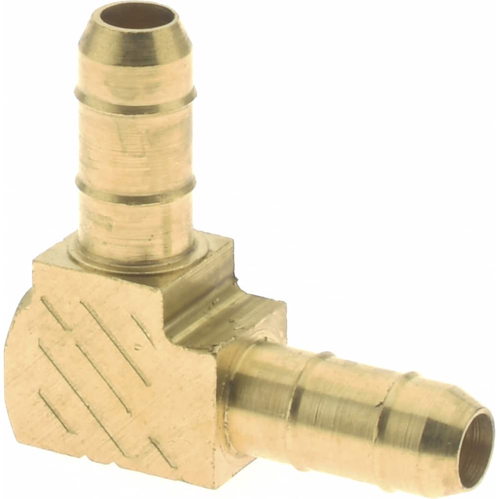 PARKER 11/64 Tube ID, Metal Barbed Union Tube Elbow