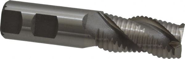 MSC INDUSTRIAL 1 Diam, Coarse Pitch, 2 LOC, 3 Flute Cobalt Roughing Square End Mill