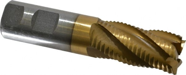 MSC INDUSTRIAL 1 Diam, Coarse Pitch, 2 LOC, 5 Flute Cobalt Roughing Square End Mill