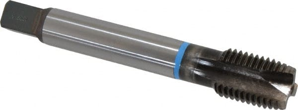 EMUGE 3/410 UNC, 3 Flutes, Plug Chamfer, Nitride Finish, Cobalt Spiral Point STI Tap
