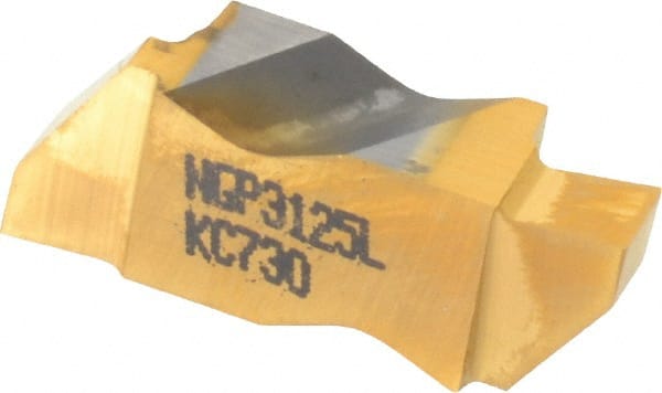 KENNAMETAL 3125NGP Grade KC730, 3.18mm Cutting Width Carbide Grooving Insert