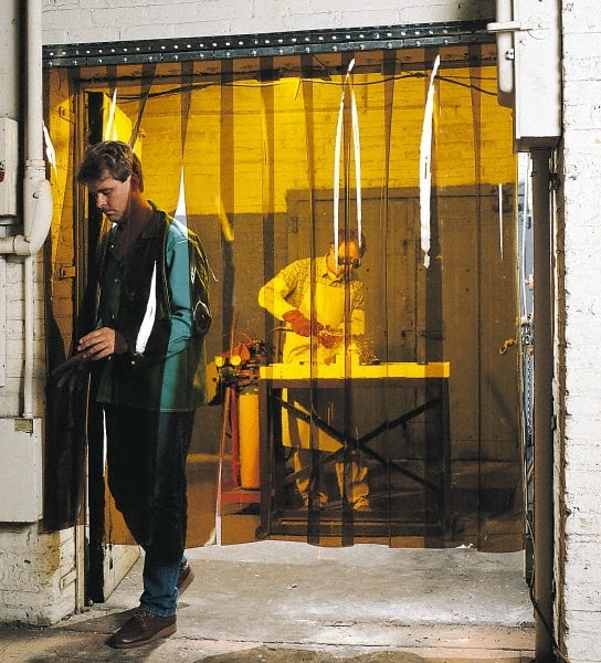 STEINER 6 Ft. Wide x 8 Ft. High x 0.08 Inch Thick, Vinyl Strip Welding Curtain Kit