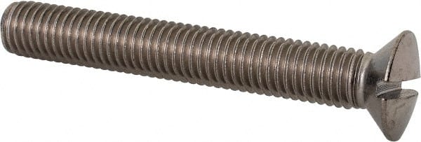 MSC INDUSTRIAL M10x1.50 Metric Coarse, 70mm OAL Slotted Drive Machine Screw