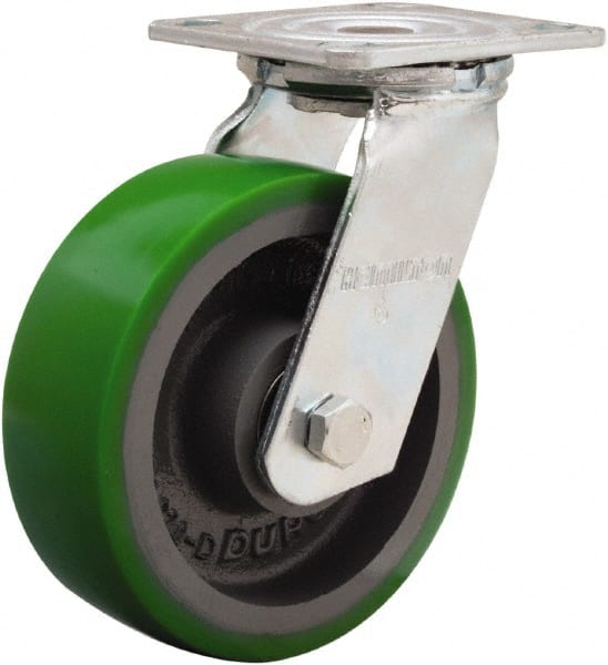 HAMILTON 6 Diam x 2 Wide x 71/2 OAH Top Plate Mount Swivel Caster